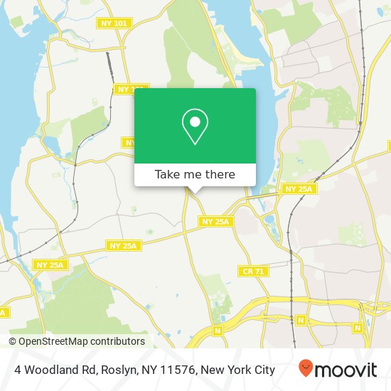 4 Woodland Rd, Roslyn, NY 11576 map