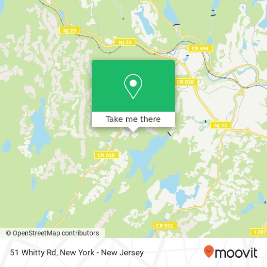 Mapa de 51 Whitty Rd, Kinnelon, NJ 07405