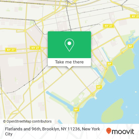 Mapa de Flatlands and 96th, Brooklyn, NY 11236
