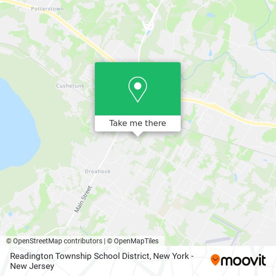 Readington Township School District map
