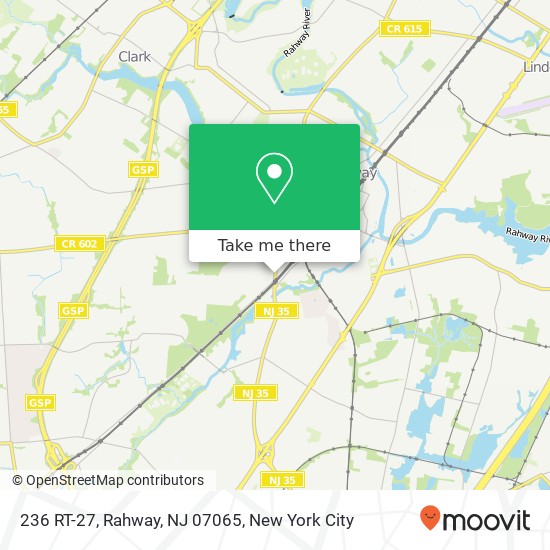 Mapa de 236 RT-27, Rahway, NJ 07065