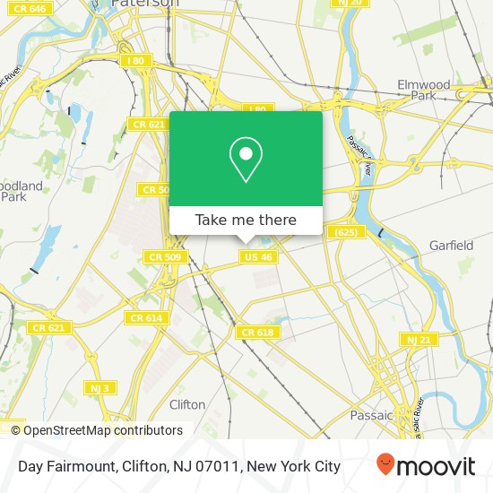 Day Fairmount, Clifton, NJ 07011 map