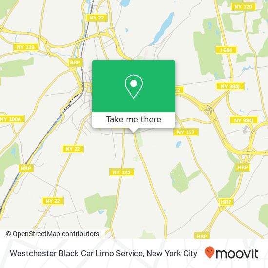 Westchester Black Car Limo Service map