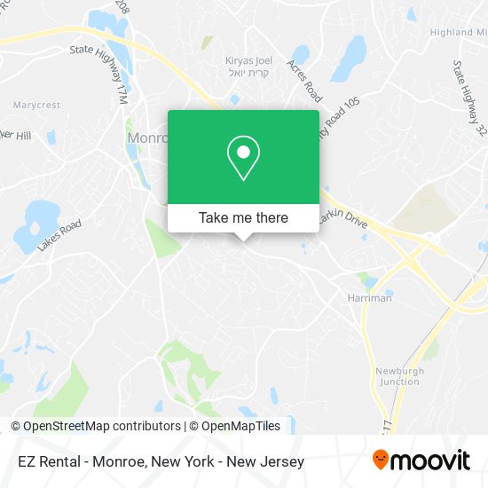 EZ Rental - Monroe map