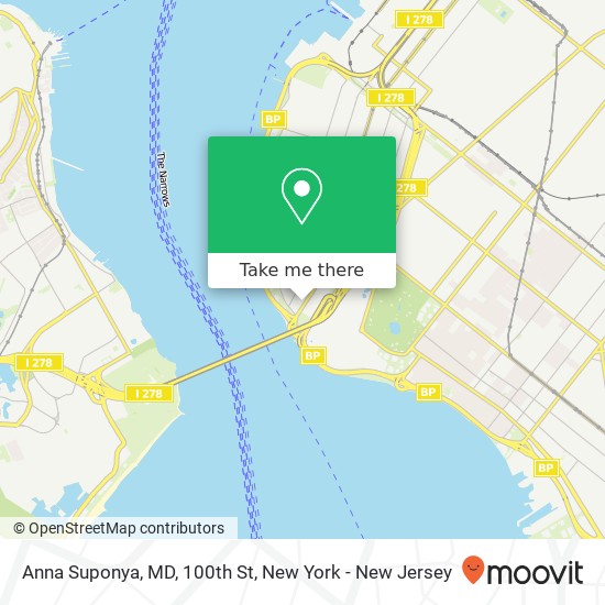 Mapa de Anna Suponya, MD, 100th St