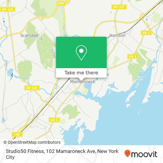 Mapa de Studio50 Fitness, 102 Mamaroneck Ave