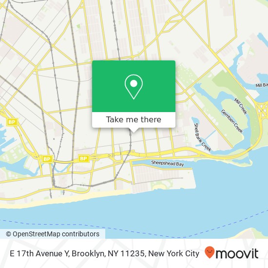 E 17th Avenue Y, Brooklyn, NY 11235 map