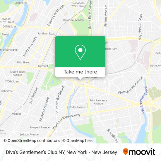 Mapa de Diva's Gentlemen's Club NY