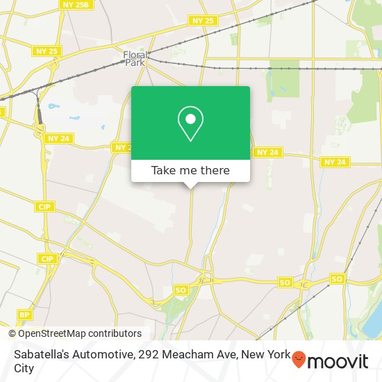 Sabatella's Automotive, 292 Meacham Ave map