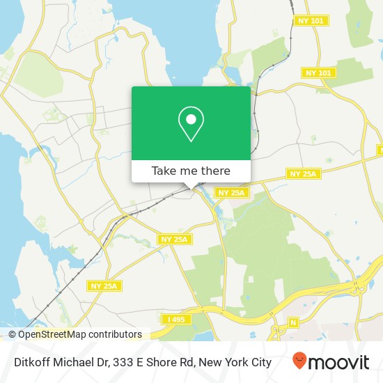 Mapa de Ditkoff Michael Dr, 333 E Shore Rd