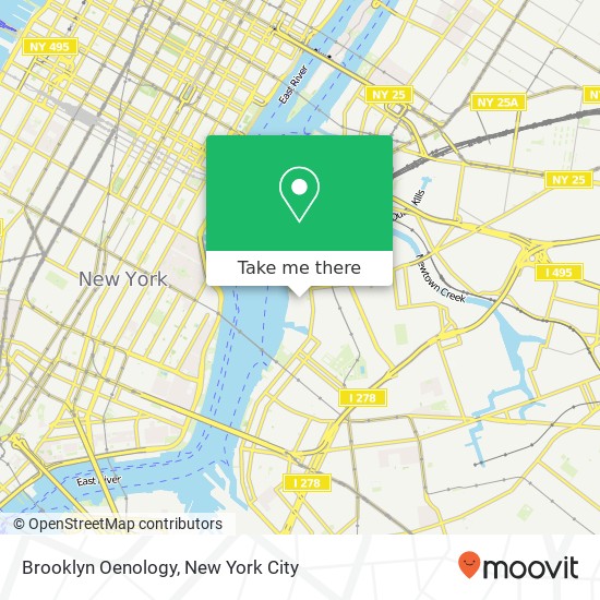Mapa de Brooklyn Oenology