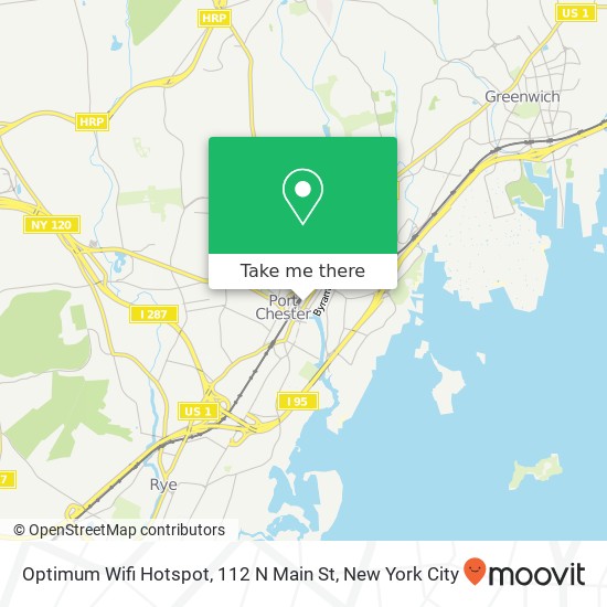 Mapa de Optimum Wifi Hotspot, 112 N Main St