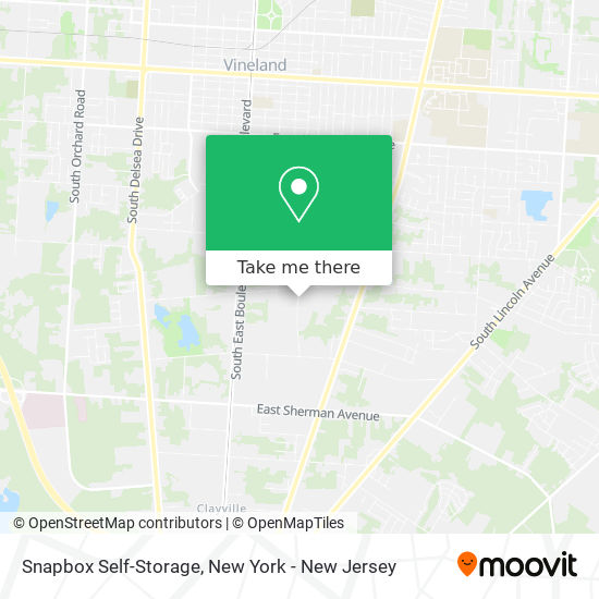 Mapa de Snapbox Self-Storage