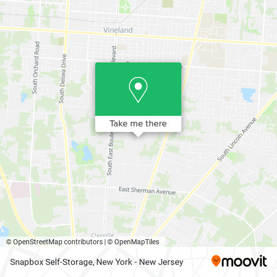 Snapbox Self-Storage map