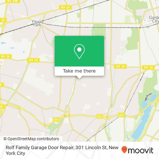 Rolf Family Garage Door Repair, 301 Lincoln St map