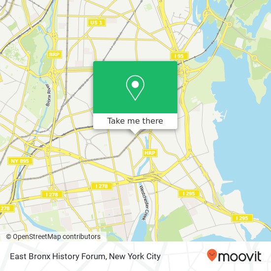East Bronx History Forum map