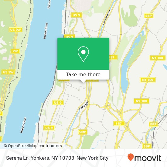 Serena Ln, Yonkers, NY 10703 map
