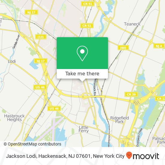 Jackson Lodi, Hackensack, NJ 07601 map