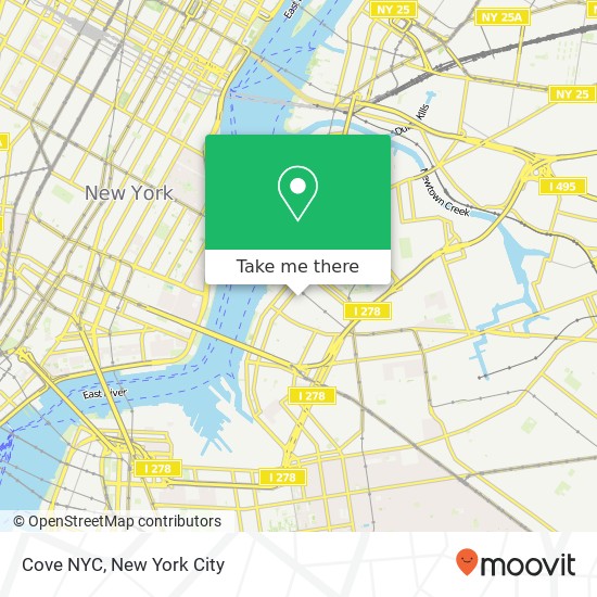 Cove NYC map