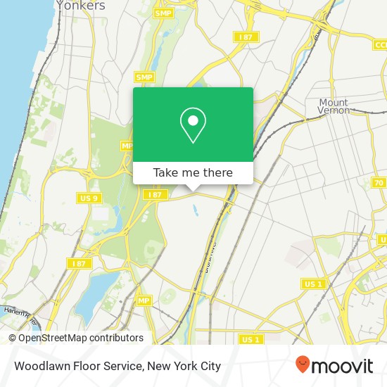 Woodlawn Floor Service map