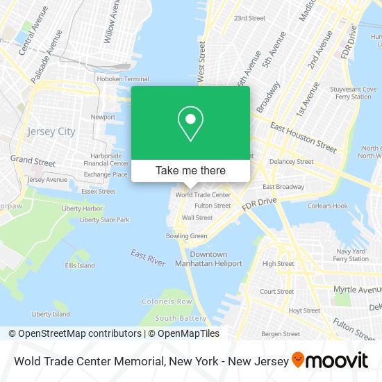 Mapa de Wold Trade Center Memorial