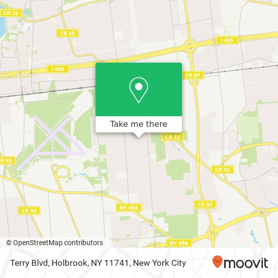 Mapa de Terry Blvd, Holbrook, NY 11741