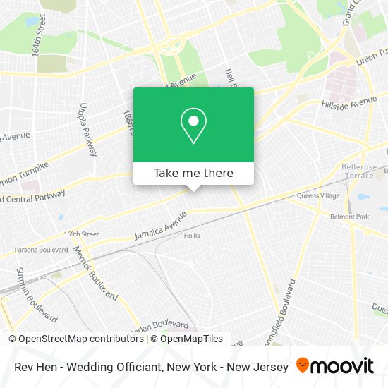 Rev Hen - Wedding Officiant map