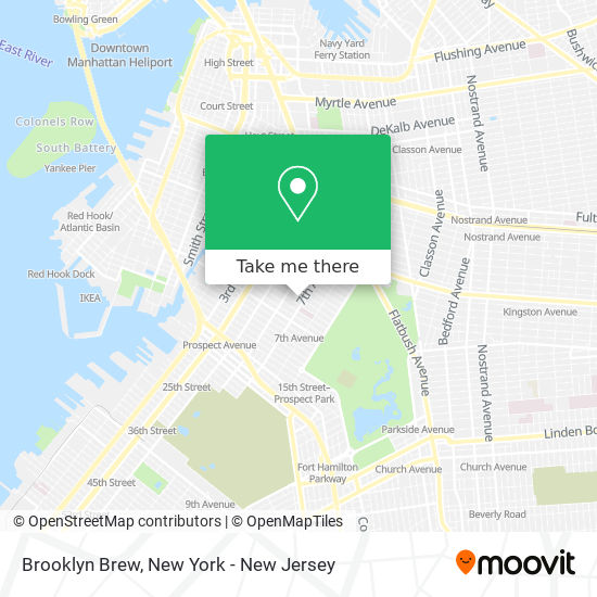 Brooklyn Brew map