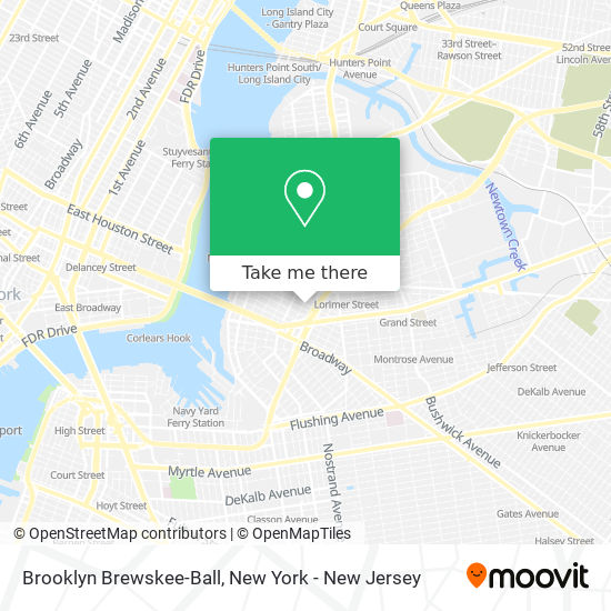 Brooklyn Brewskee-Ball map