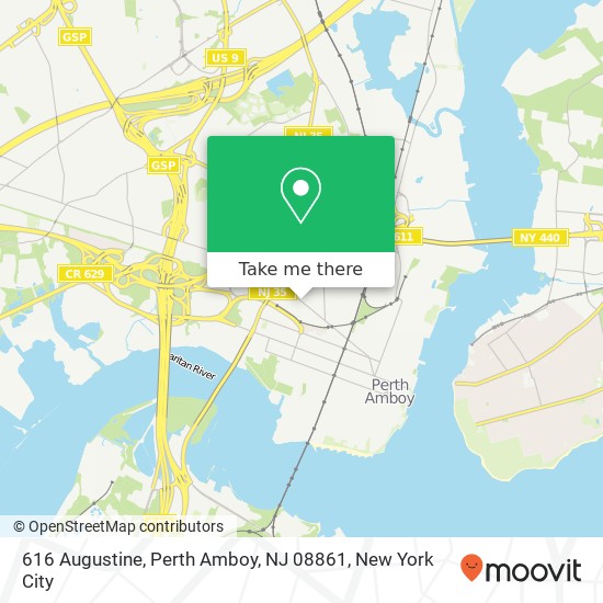 616 Augustine, Perth Amboy, NJ 08861 map