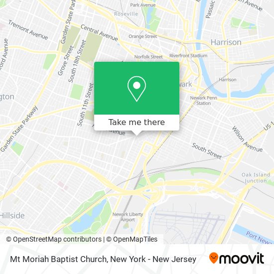 Mapa de Mt Moriah Baptist Church