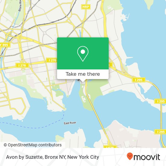 Avon by Suzette, Bronx NY map