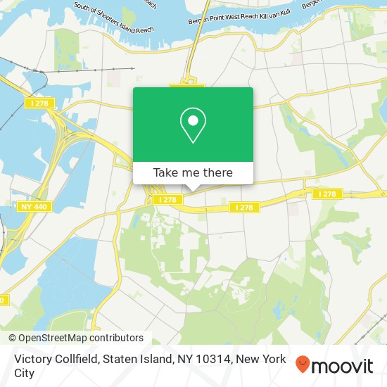 Victory Collfield, Staten Island, NY 10314 map