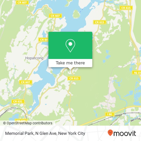 Memorial Park, N Glen Ave map