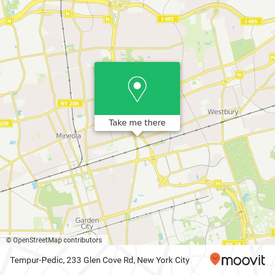 Tempur-Pedic, 233 Glen Cove Rd map