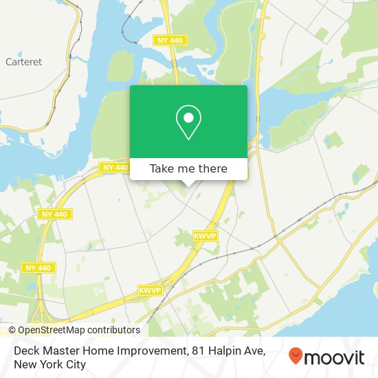 Mapa de Deck Master Home Improvement, 81 Halpin Ave