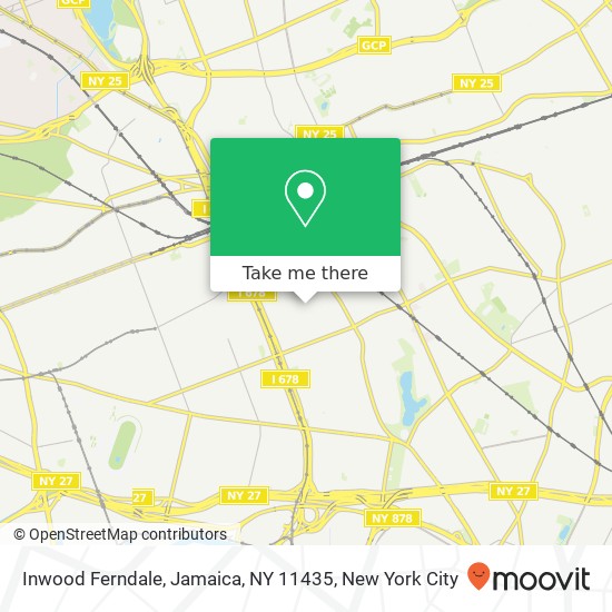 Mapa de Inwood Ferndale, Jamaica, NY 11435