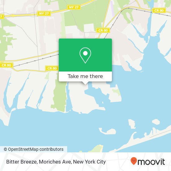 Mapa de Bitter Breeze, Moriches Ave