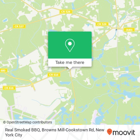 Real Smoked BBQ, Browns Mill-Cookstown Rd map