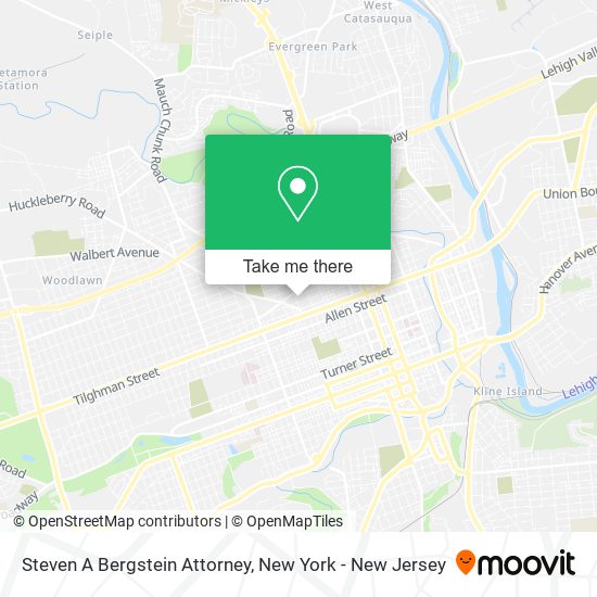 Steven A Bergstein Attorney map