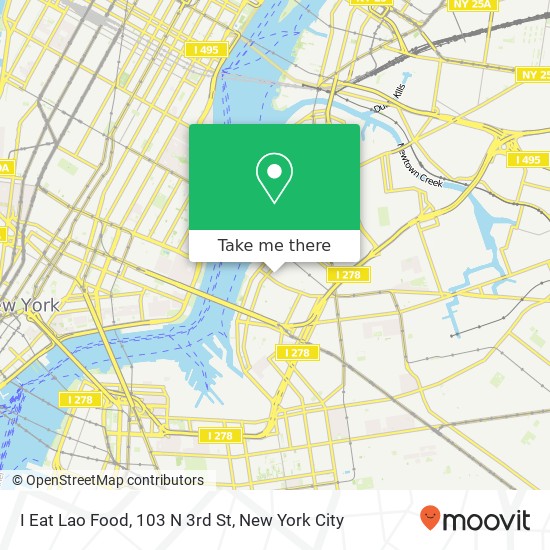 Mapa de I Eat Lao Food, 103 N 3rd St