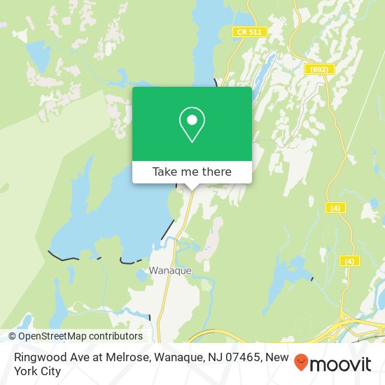 Mapa de Ringwood Ave at Melrose, Wanaque, NJ 07465