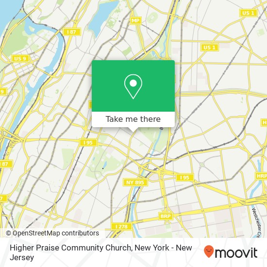 Higher Praise Community Church map