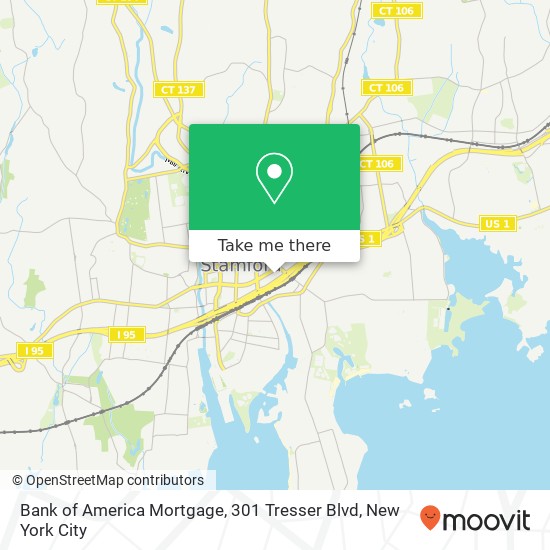 Mapa de Bank of America Mortgage, 301 Tresser Blvd