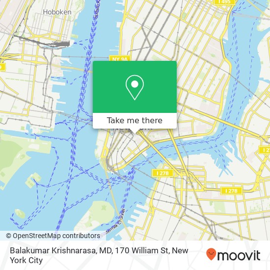 Mapa de Balakumar Krishnarasa, MD, 170 William St