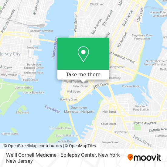 Mapa de Weill Cornell Medicine - Epilepsy Center