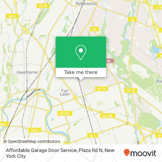 Mapa de Affordable Garage Door Service, Plaza Rd N