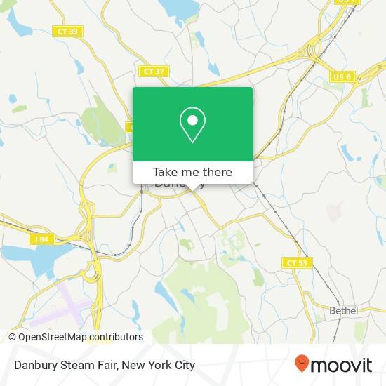 Mapa de Danbury Steam Fair