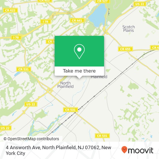 4 Answorth Ave, North Plainfield, NJ 07062 map
