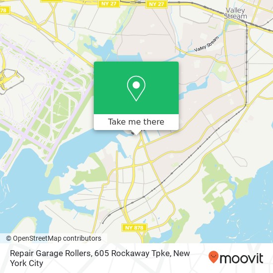 Repair Garage Rollers, 605 Rockaway Tpke map